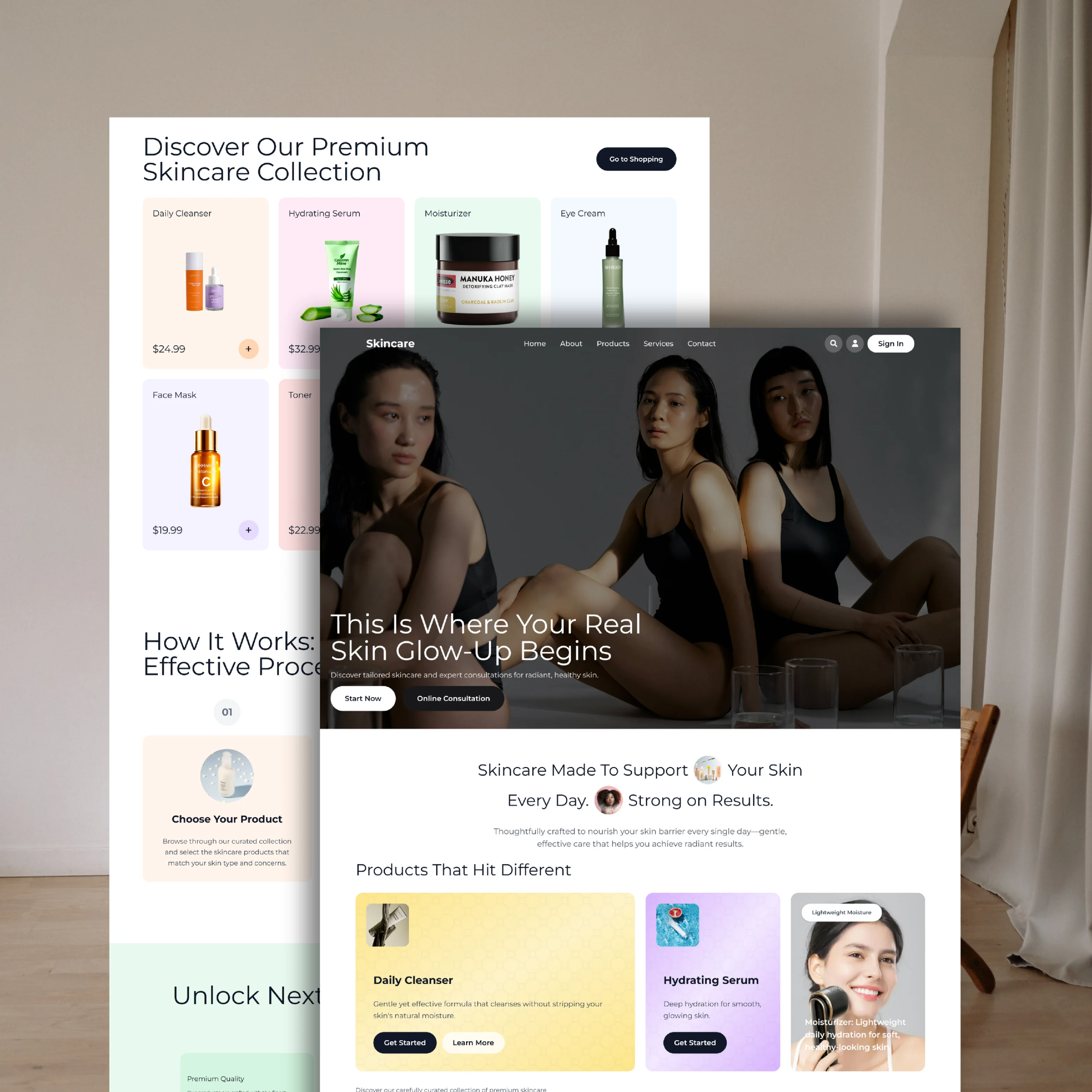 Portfolio UI — dashboard-style layout and data cards (sample 16)