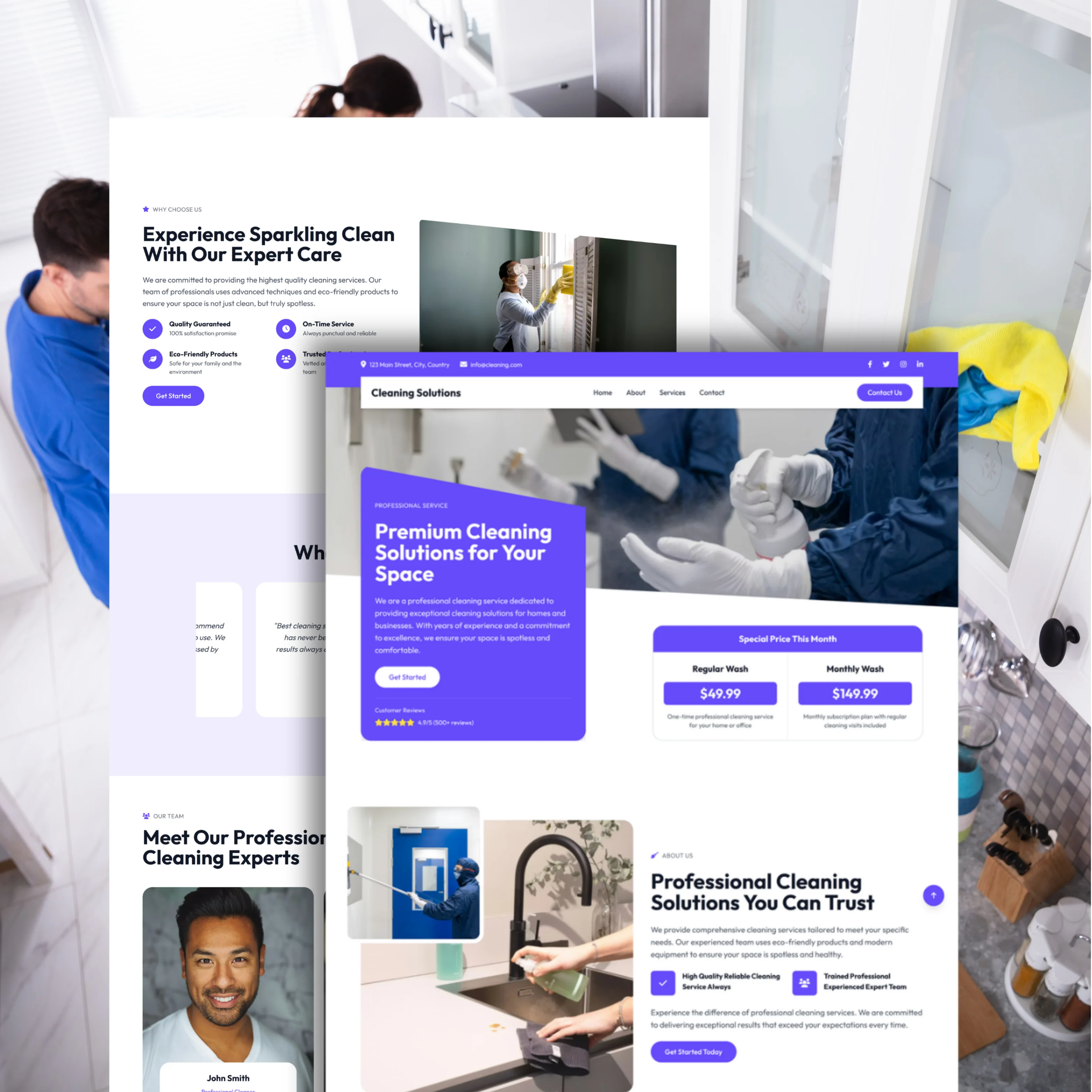 Portfolio web design — clean grid and content blocks (sample 21)