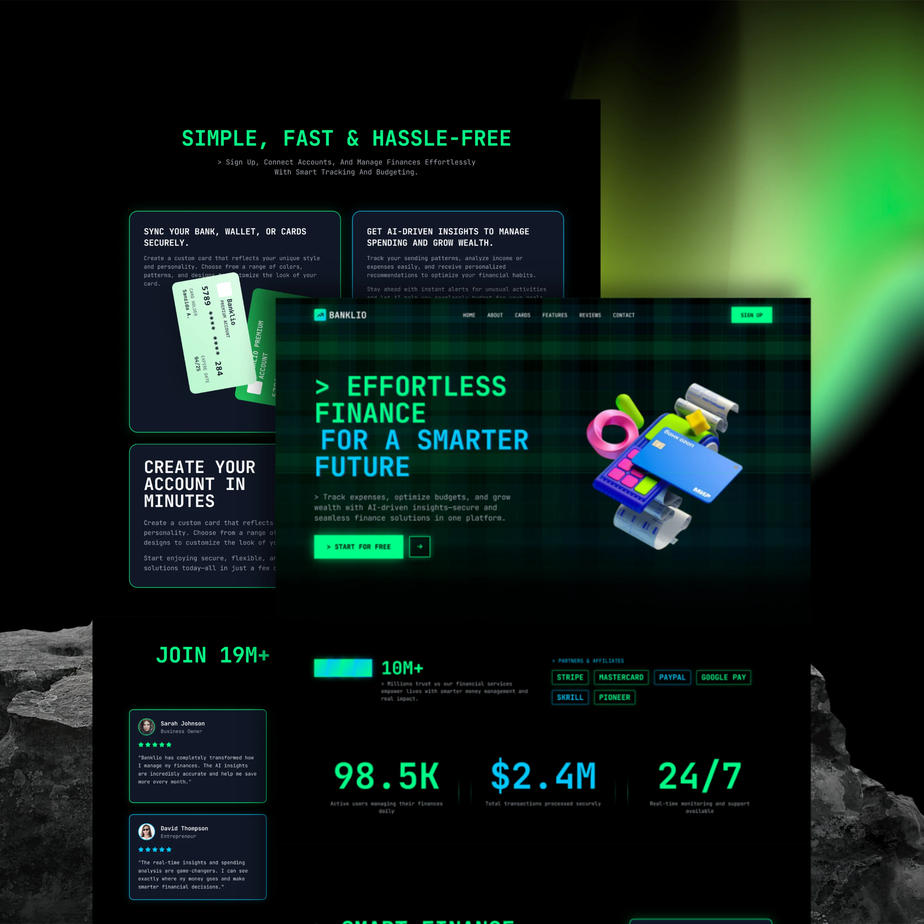 Portfolio UI — image-forward layout with captions (sample 24)