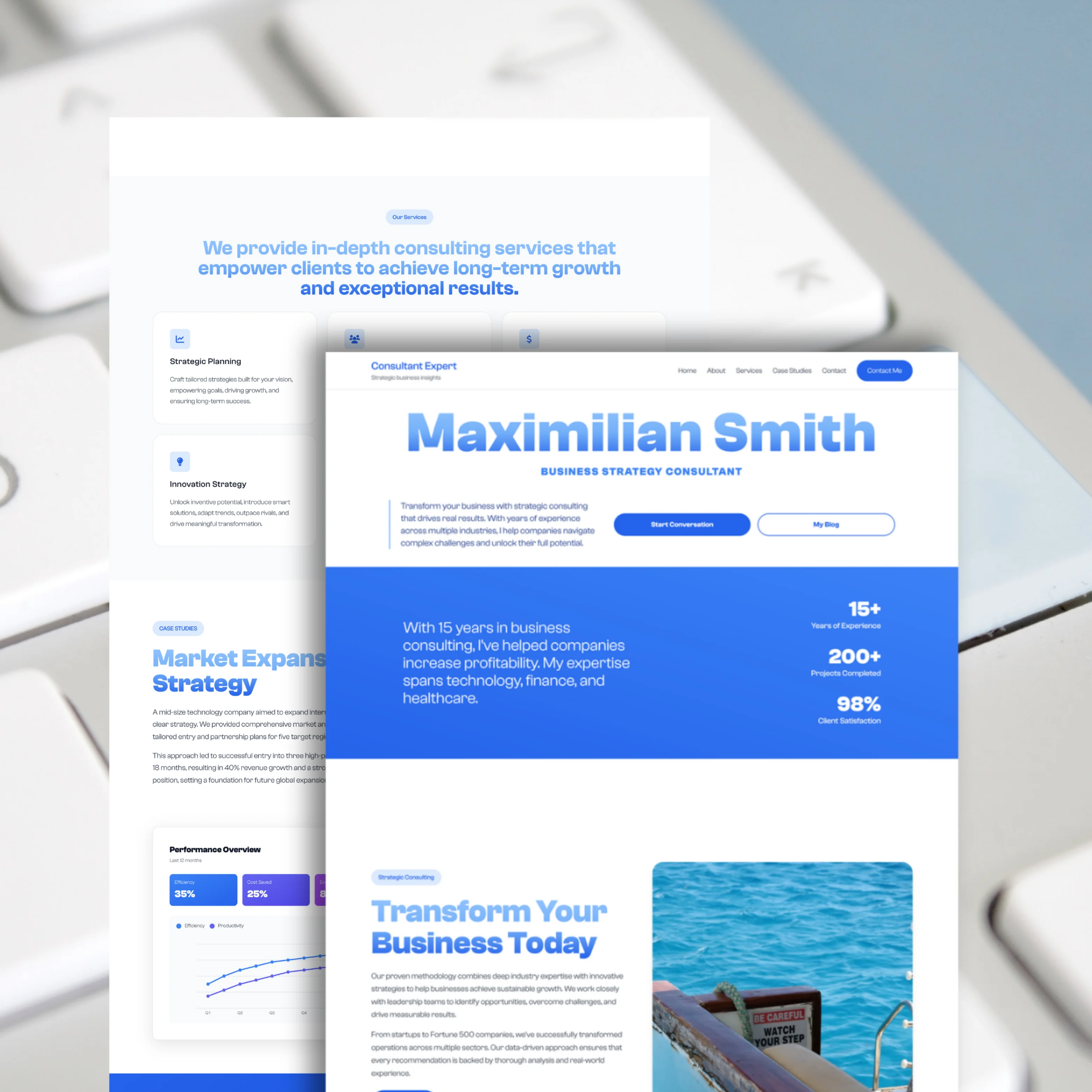 Portfolio UI — ecommerce-style content blocks (sample 26)