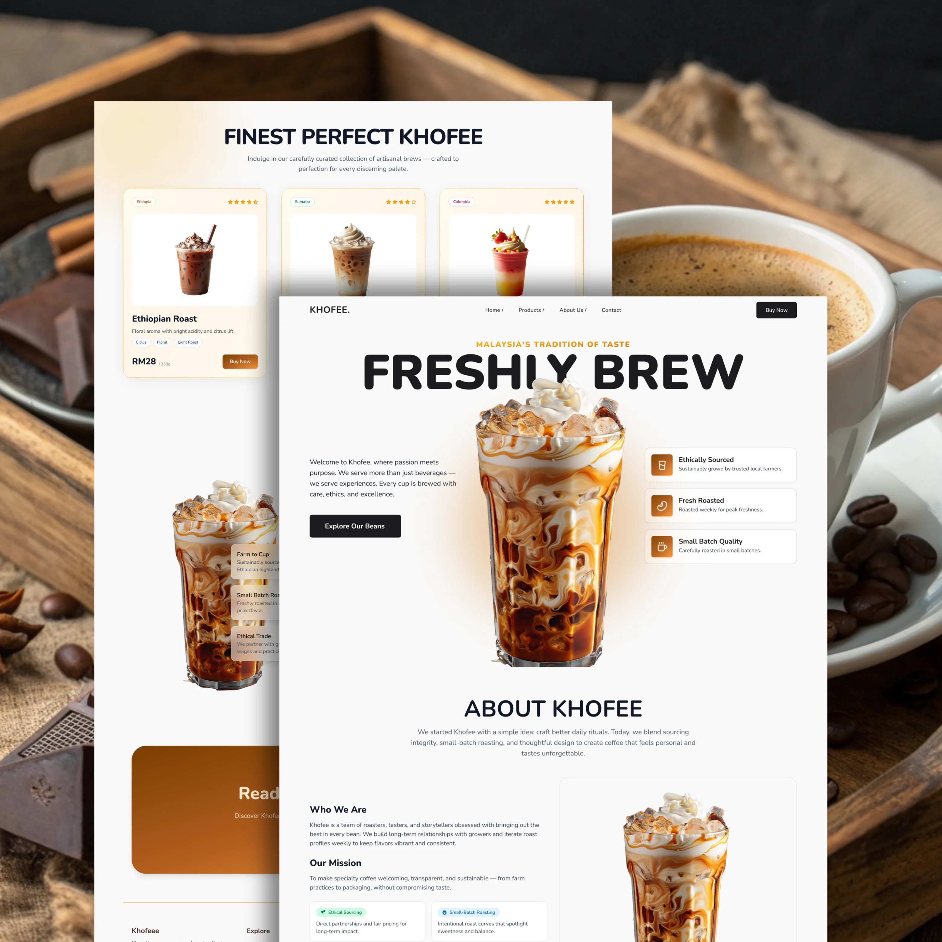 Portfolio web design — call-to-action section styling (sample 29)
