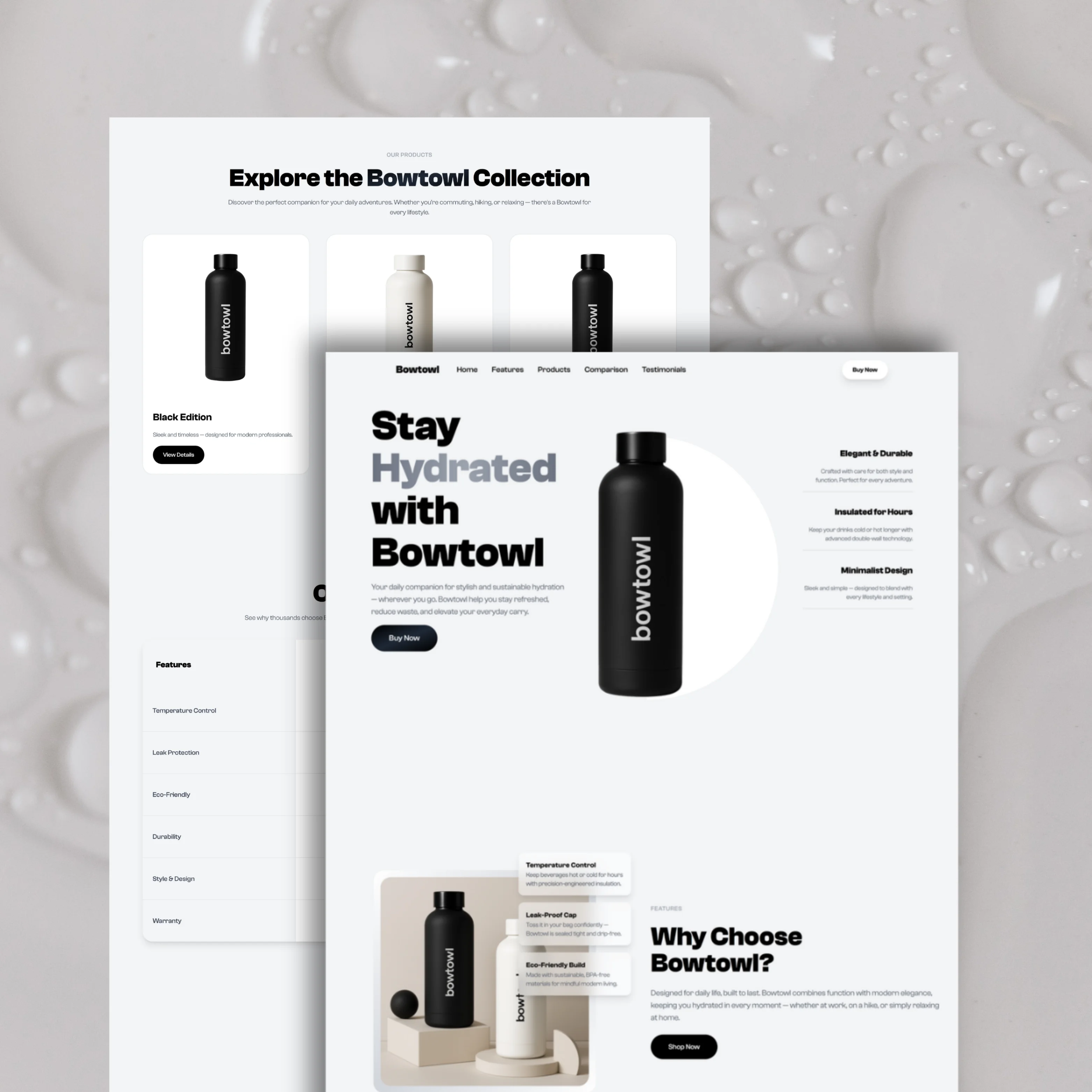 Portfolio UI — layout study with cards and typography (sample 30)