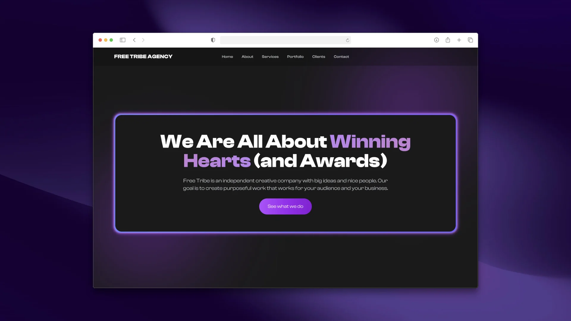 Creative agency website design for Free Tribe — marketing site Kuala Lumpur Malaysia