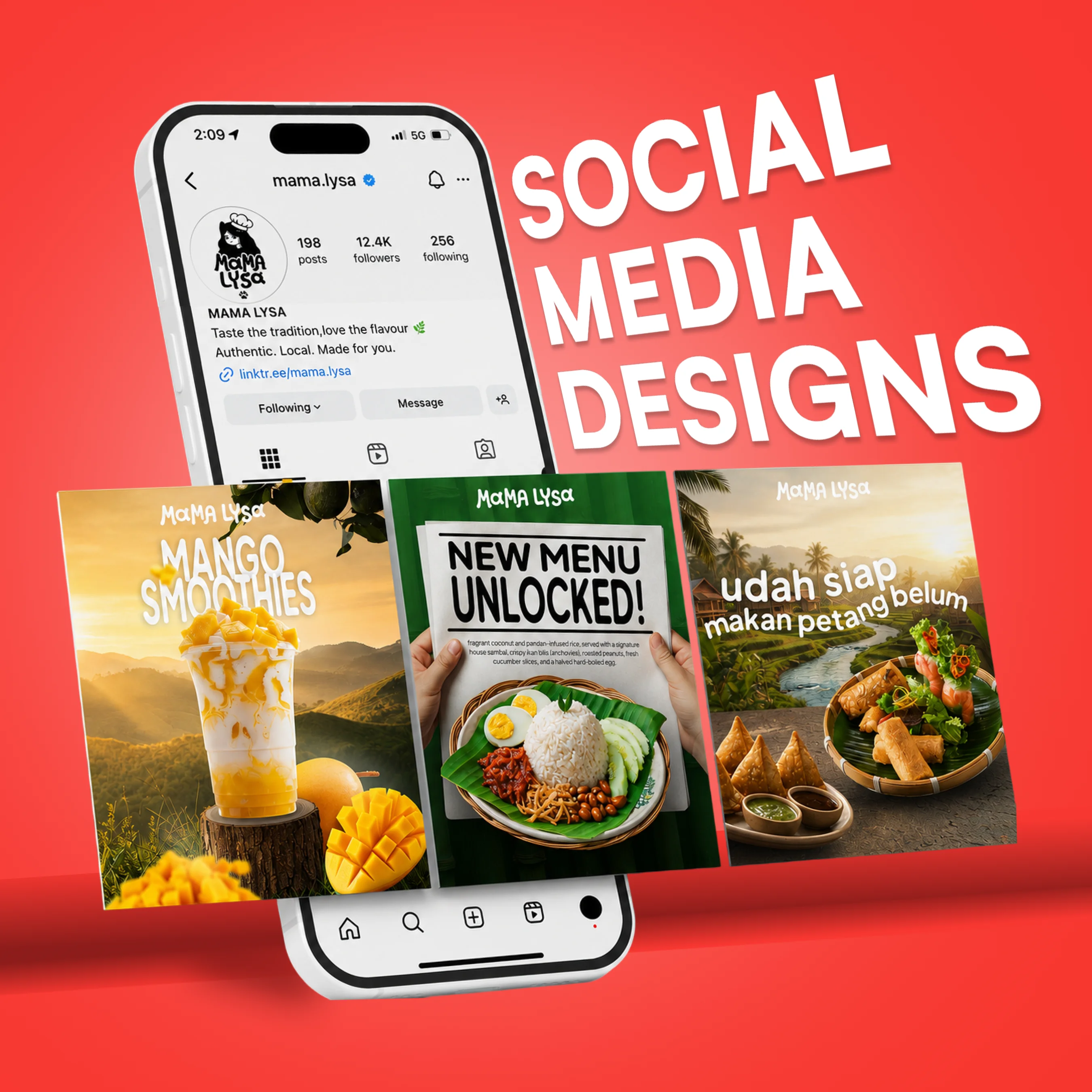 Poster and social feed design sample