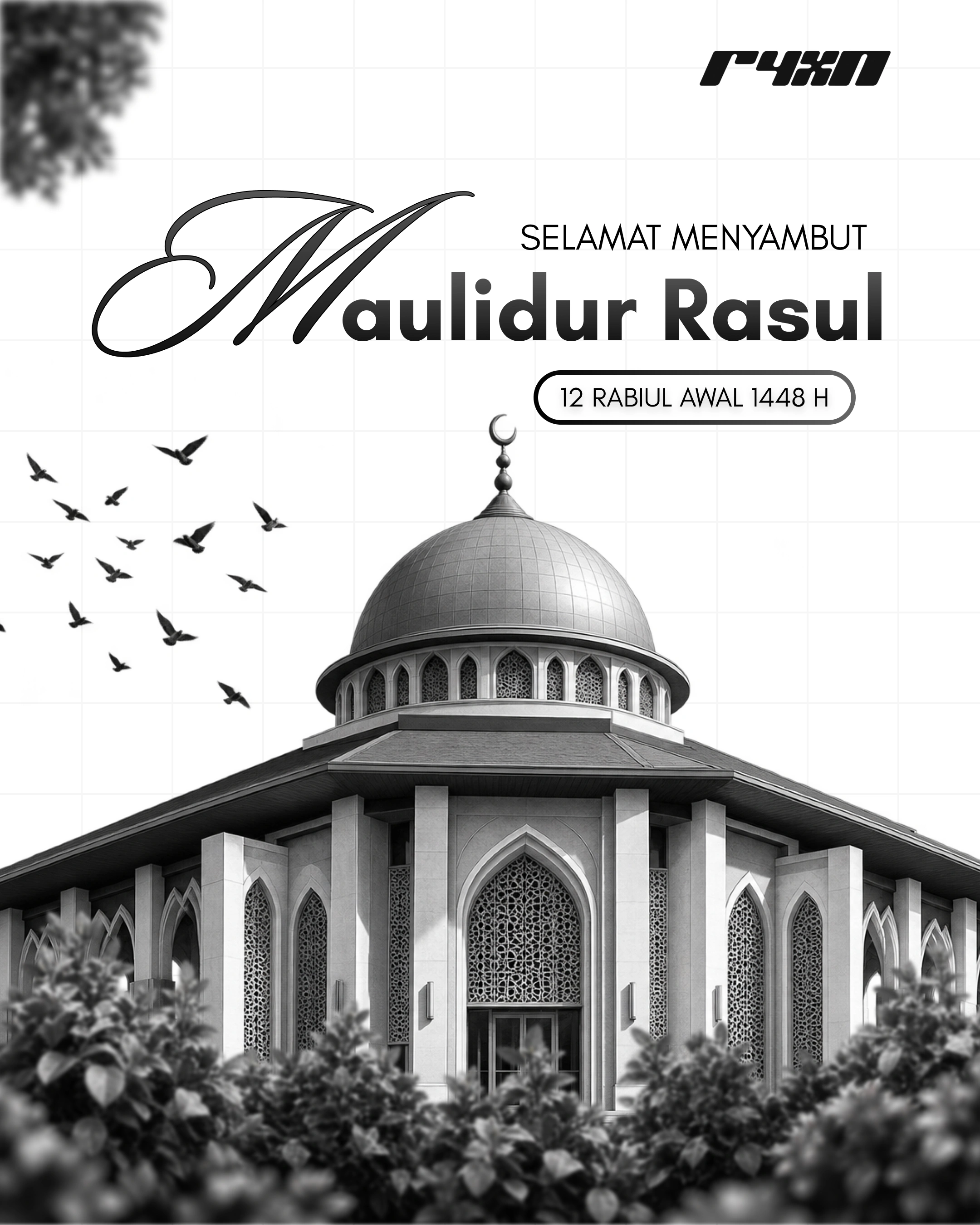 Maulid event poster design 02 by Umairx