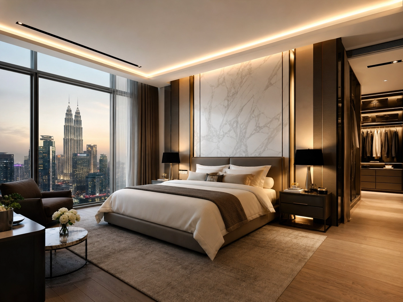Master bedroom at Verdana Residences